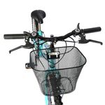 Bicicleta Donna Mtb Aro 24 Quadro em Aço 18 Marchas Verde Tiffany Free Action
