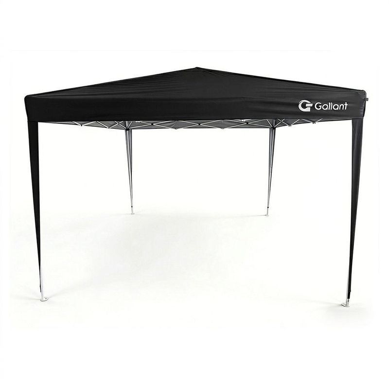 Tenda Gazebo Sanfonado Dobrável 3x3m com Mala de Transporte Gallant Preto (GTG03SF01AR-PT)