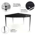 Tenda Gazebo Sanfonado Dobrável 3x3m com Mala de Transporte Gallant Preto (GTG03SF01AR-PT)