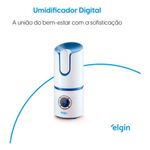 Umidificador Elgin Ultrassonico Digital 2,5l Bivolt Branco