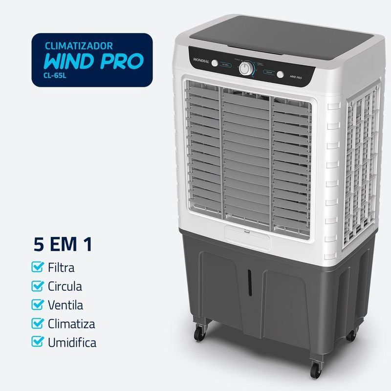 Climatizador de Ar Mondial Wind Pro CL-65L 260W 65L 220V (75586-02)
