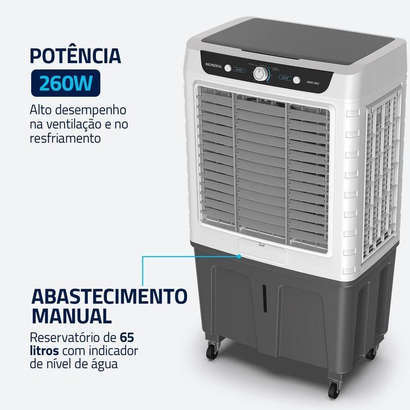 Climatizador de Ar Mondial Wind Pro CL-65L 260W 65L 220V (75586-02)