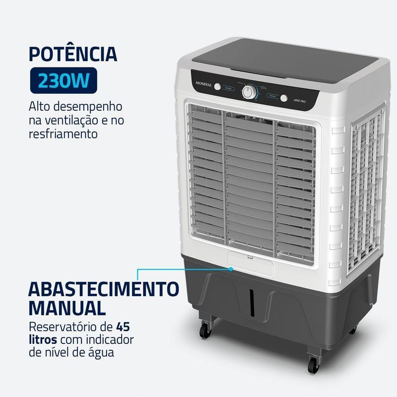 Climatizador de Ar Mondial Wind Pro 230W CL-45L 127V (75585-01)