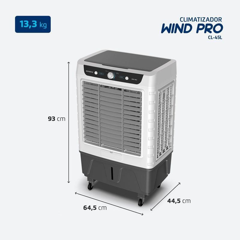 Climatizador de Ar Mondial Wind Pro 230W CL-45L 127V (75585-01)