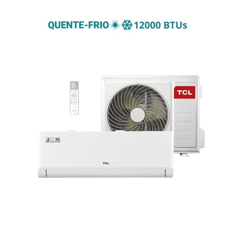 Ar Condicionado Split Inverter TCL T-PRO 20 12000 BTUs Quente e Frio 220V TAC-12CHTG2-INV