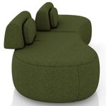 Sofá 4 Lugares 280cm Orgânico Mellanie Linho Verde Z32 - Mpozenato