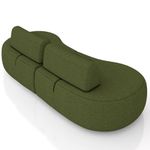 Sofá 4 Lugares 280cm Orgânico Mellanie Linho Verde Z32 - Mpozenato