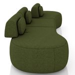 Sofá 4 Lugares 366cm Orgânico Mellanie Linho Verde Z32 - Mpozenato