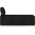 Sofá Chaise Modular 74cm Sala De Estar Sintético Preto Z32 - Mpozenato