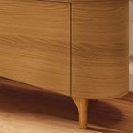 Rack Bancada Tv 80 Pol 201cm Desing Orgânico Yang Cinamomo H01 - Mpozenato