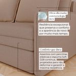 Sofá Fixo 4 Lugares Verona 2,16m Linho Bege