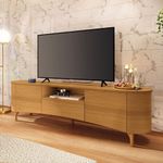 Rack Bancada Elara Cinamomo Com Mesa De Centro Sky E Aparador Infinity Cinamomo - Hb Móveis