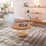 Rack Bancada Elara Cinamomo Com Mesa De Centro Sky E Aparador Infinity Cinamomo - Hb Móveis