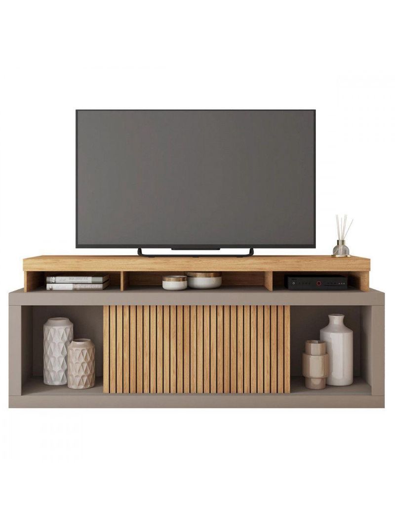 Rack Bancada Para Tv 70 Polegadas Aegon Caemmun Buriti / Fendi