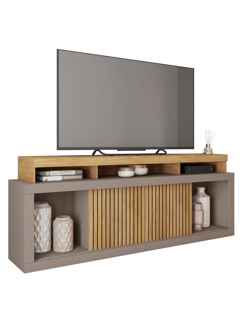 Rack Bancada Para Tv 70 Polegadas Aegon Caemmun Buriti / Fendi