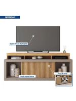 Rack Bancada Para Tv 70 Polegadas Aegon Caemmun Buriti / Fendi