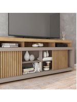 Rack Bancada Para Tv 70 Polegadas Aegon Caemmun Buriti / Fendi