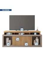 Rack Bancada Para Tv 70 Polegadas Aegon Caemmun Buriti / Fendi