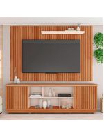 Rack Com Painel Falcon Tv Até 70 Polegadas Caemmun Marrom