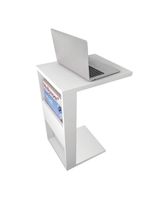 Mesa Apoio Lateral Book Sofá Ou Cama Caemmun Branco