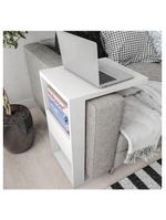 Mesa Apoio Lateral Book Sofá Ou Cama Caemmun Branco