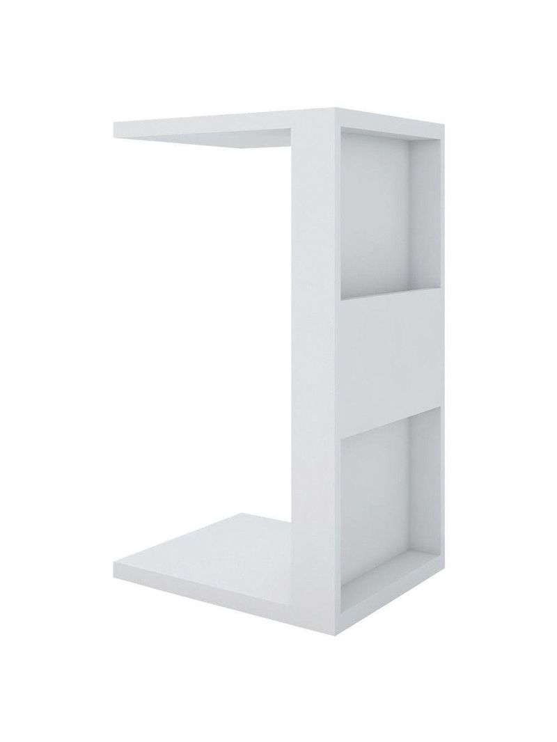 Mesa Apoio Lateral Book Sofá Ou Cama Caemmun Branco