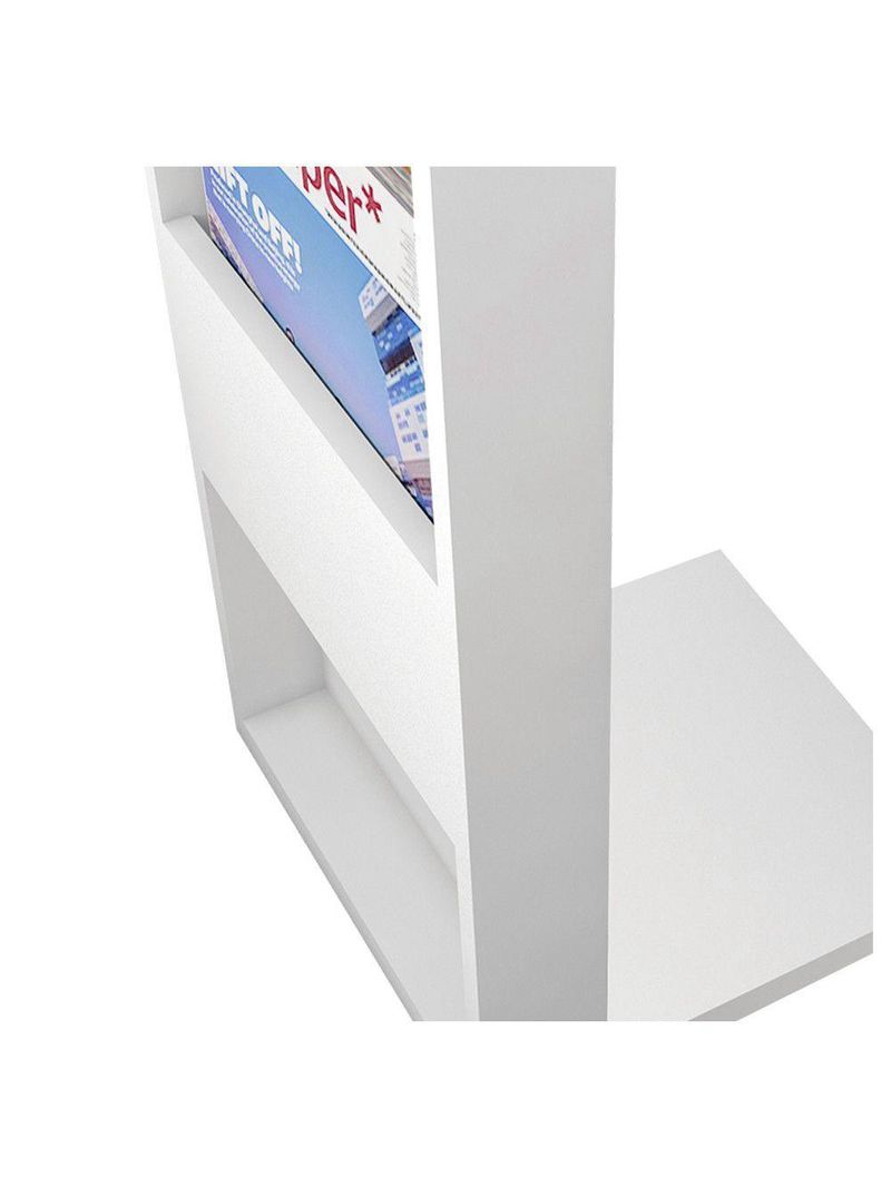 Mesa Apoio Lateral Book Sofá Ou Cama Caemmun Branco