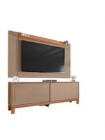 Bancada Rack Com Painel Para Tv Até 65 Polegadas Jace Cinza