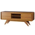 Rack Tv 55 Pol 150cm Orgânico 2 Portas Cecy Nature Z56 - Mpozenato