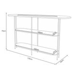 Rack Bancada Elara E Painel Armony Off White Cinamomo Com Mesa De Centro Sky E Aparador Infinity Off White - Hb Móveis