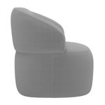 Kit 2 Poltronas Orgânicas Giratórias Glee Living Bouclê Cinza Abmaza