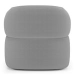 Kit 2 Poltronas Orgânicas Giratórias Glee Living Bouclê Cinza Abmaza