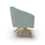 Kit 2 Poltronas Decorativas Stella Giratória Veludo Cotelê Verde D'Rossi