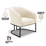 Kit 2 Poltronas Decorativas Stella Veludo Mostarda D'Rossi