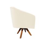 Kit 2 Poltronas Decorativas Stella Giratória Veludo Cotelê Verde D'Rossi