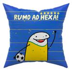 Kit C/ 4 Capas De Almofadas Flork Meme Copa Do Mundo Brasil 45cm X 45cm