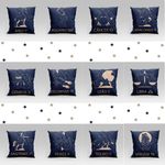 Capa De Almofada Estampada Signos Do Zodíaco Em Veludo Suede 45cm X 45cm - Decoração Astrologia Horóscopo Cor Gêmeos