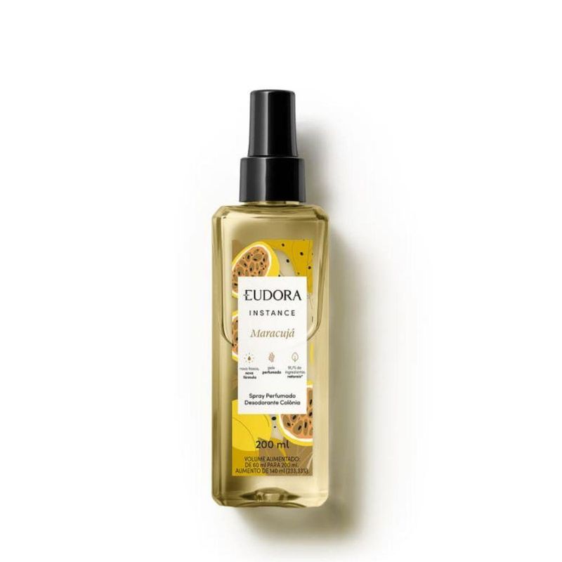 Spray Perfumado Desodorante Colônia Instance Maracujá 200ml Eudora