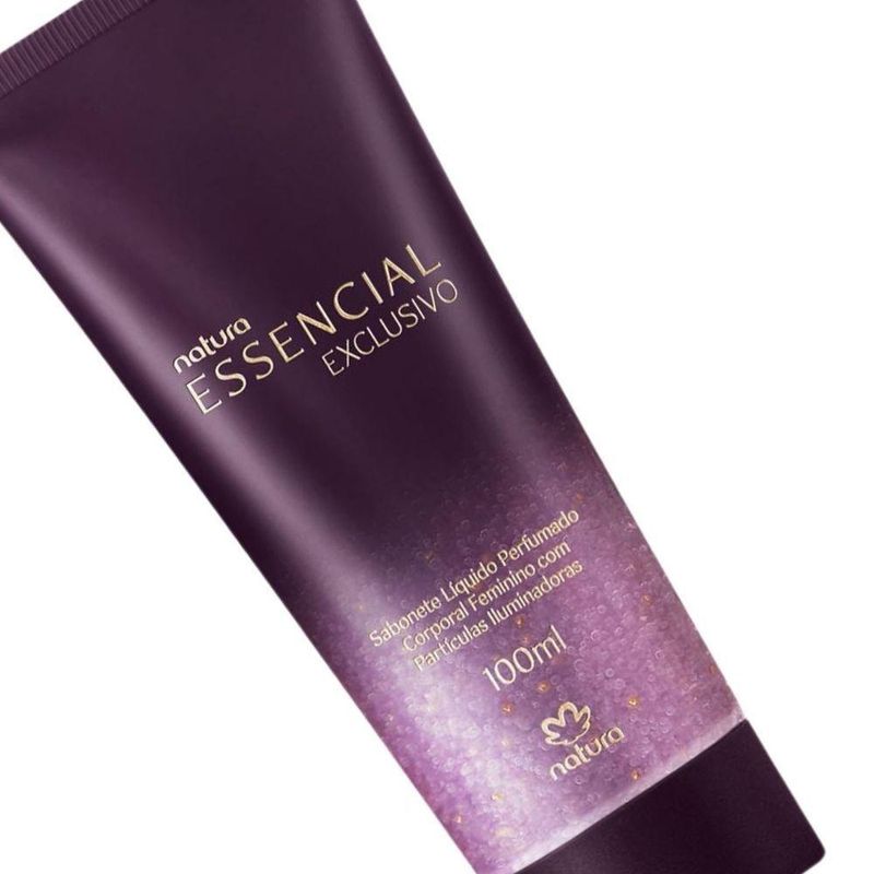 Hidratante Corporal Perfumado Com Partículas Iluminadoras Essencial Exclusivo Feminino 100 Ml