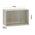 Nicho Microondas Luciane 70Cm Lis Legno Crema