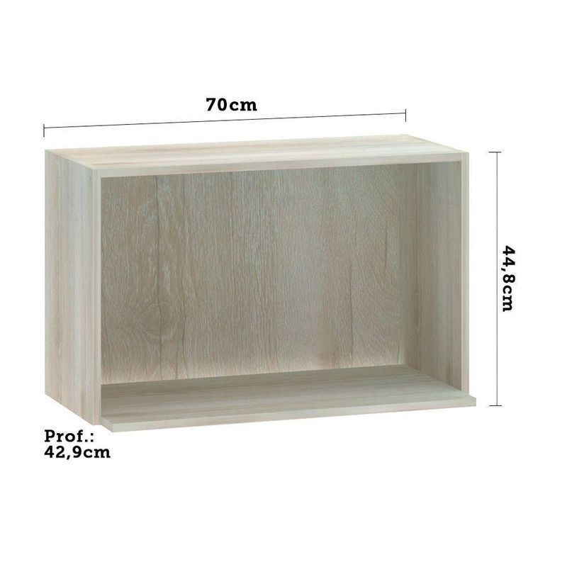 Nicho Microondas Luciane 70Cm Lis Legno Crema
