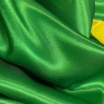 Bandeira Do Brasil Grande 120cm X 85cm Oficial Seleção Copa Do Mundo Em Cetim Brilhante Estampado
