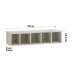 Nicho Horizontal Luciane 80 Cm Lis Legno Crema