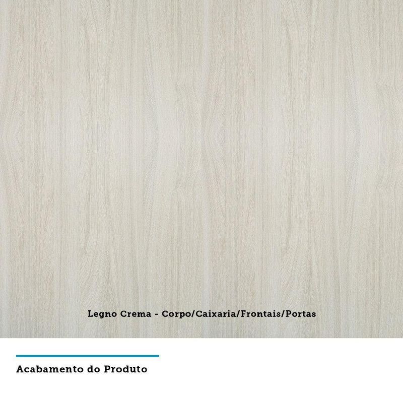 Nicho Garrafeiro Horizontal Luciane 60 Cm Lis Legno Crema