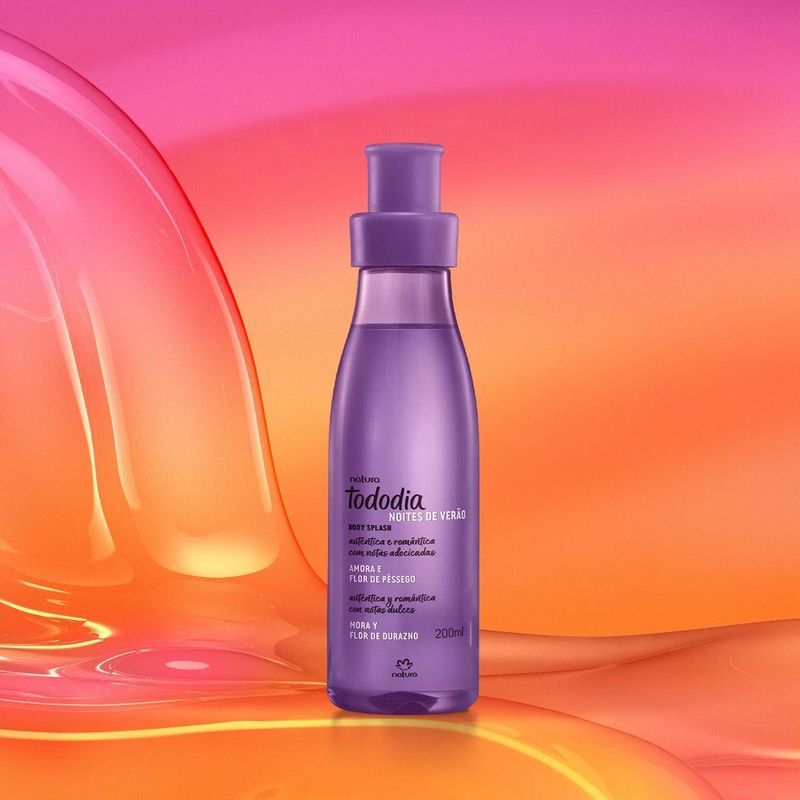 Body Splash Desodorante Colônia Tododia Amora E Flor De Pêssego 200 Ml Natura