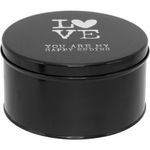 Caixa organizadora metal preto lovestory 8x15x15cm