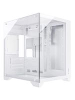 Gabinete Gamer Fortrek Clarity Branco Lateral Vidro