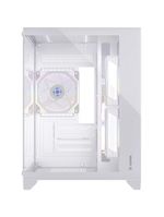 Gabinete Gamer Fortrek Clarity Branco Lateral Vidro