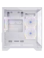 Gabinete Gamer Fortrek Clarity Branco Lateral Vidro