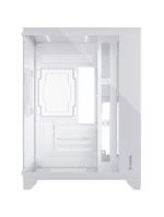 Gabinete Gamer Fortrek Clarity Branco Lateral Vidro